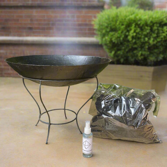 Outdoor Fire Pit Bonfire – 21" Bowl, 10" Height