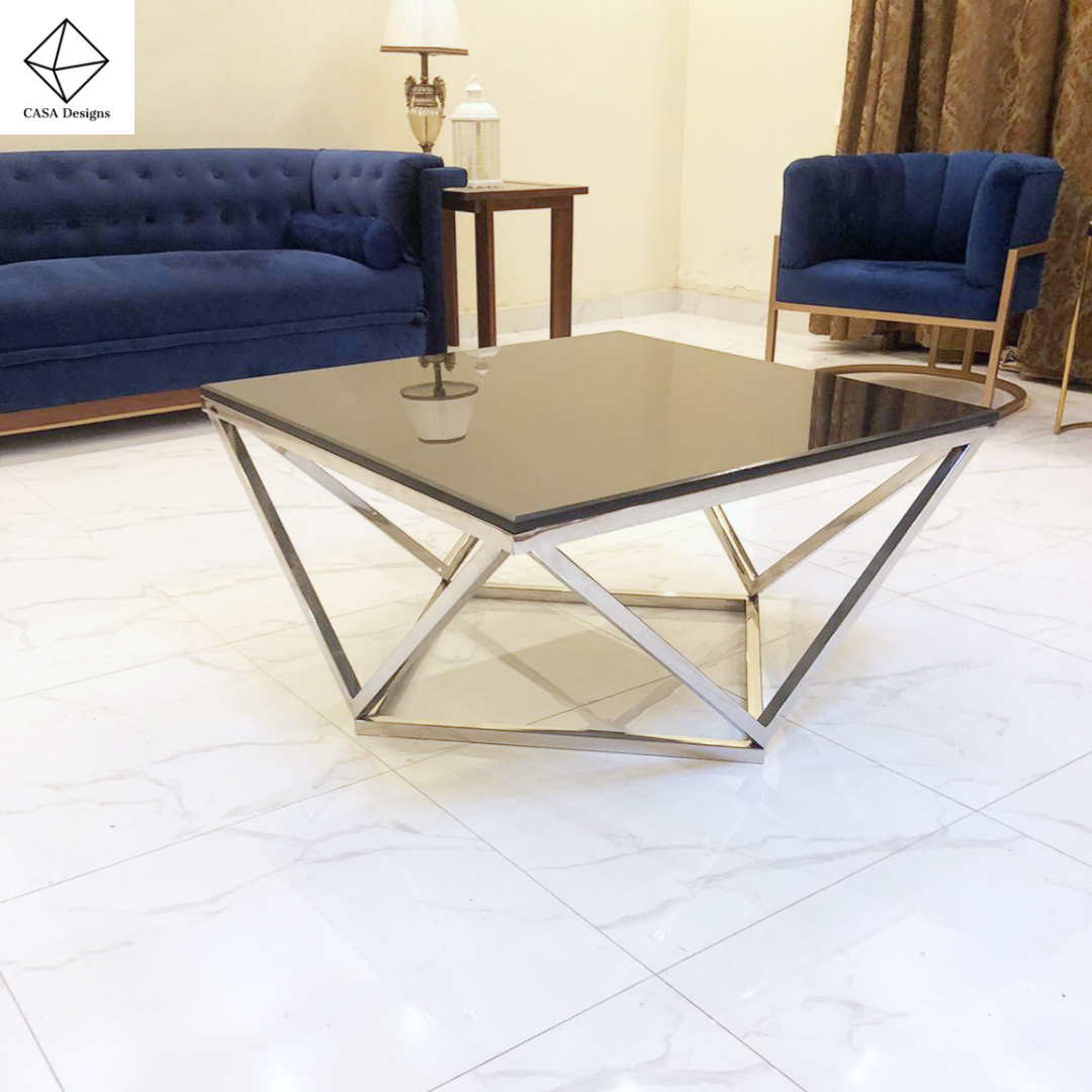 Hexagon coffee table (silver)