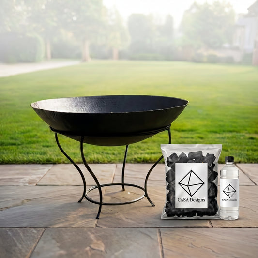 Outdoor Fire Pit Bonfire – 21" Bowl, 10" Height