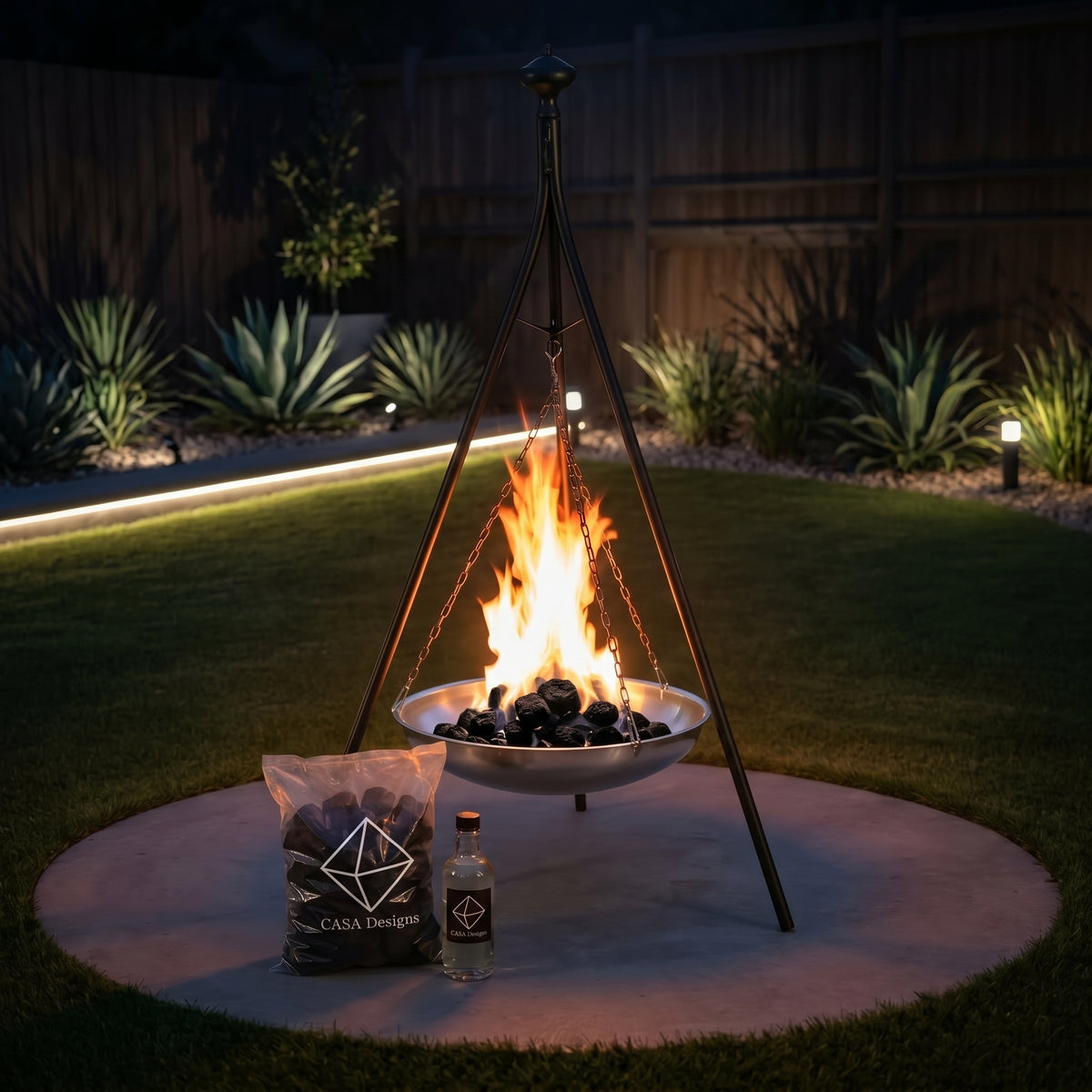 Tall Outdoor Charcoal Bonfire Pit