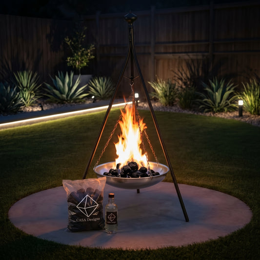 Tall Outdoor Charcoal Bonfire Pit