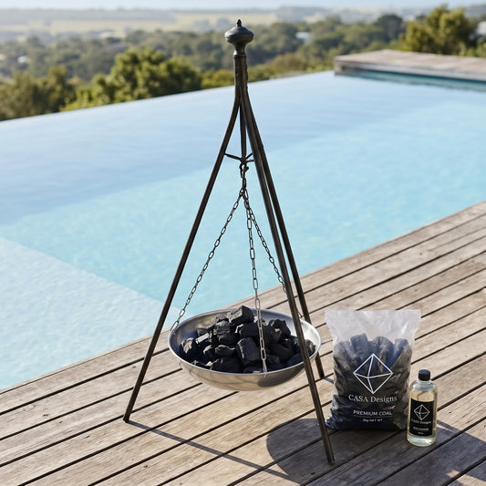 Tall Outdoor Charcoal Bonfire Pit