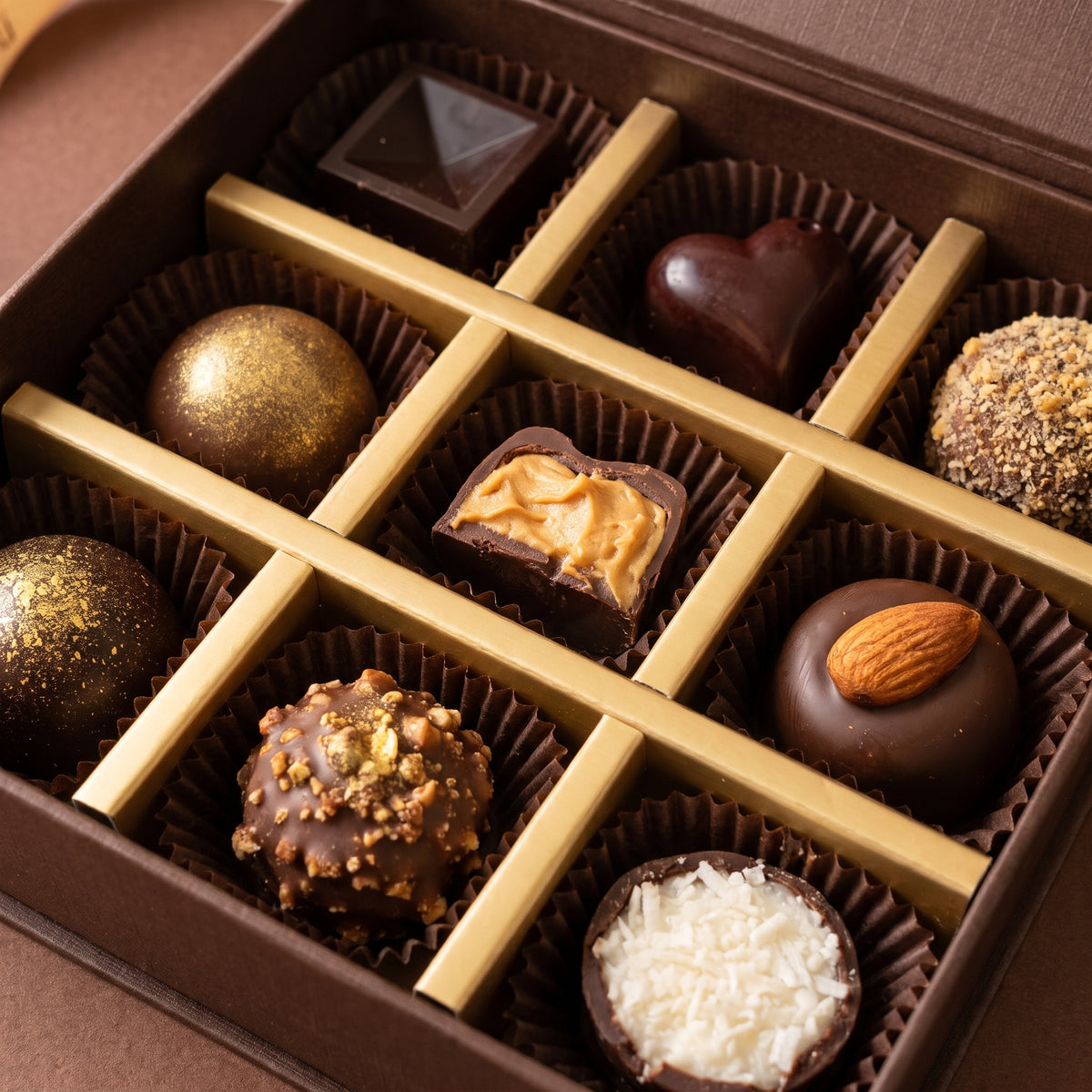 Box of 9 Handcrafted Chocolates
