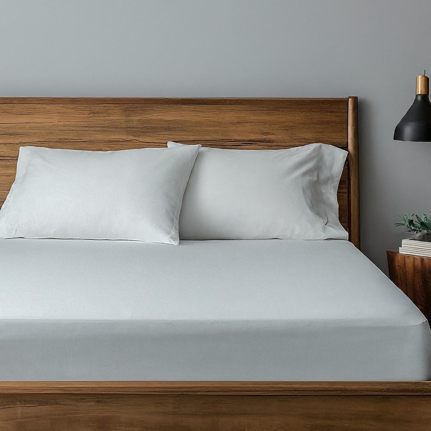Cotton bed sheet set (available in 3 colours)