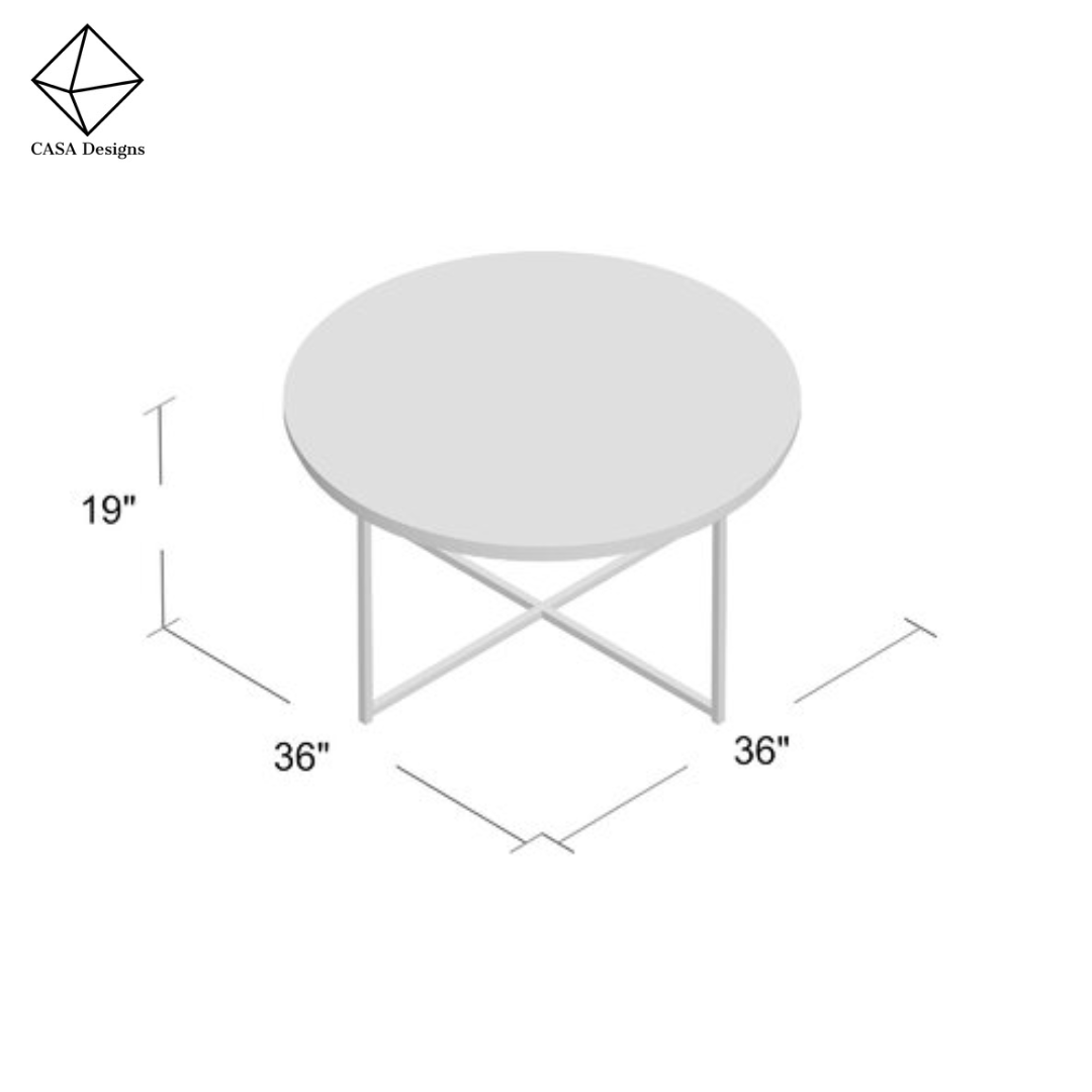 Double base round table