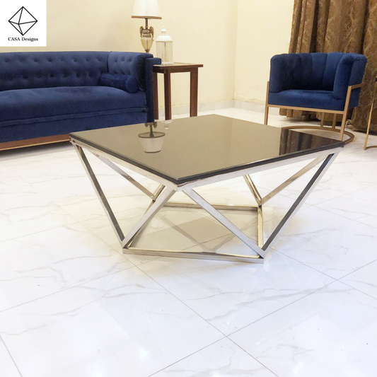 Hexagon coffee table (silver)